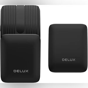 DeLUX 2-in-1 Sliding Rechargeable Wireless Laser Pointer Slim Bluetooth Mouse
